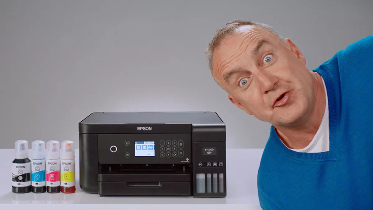 Comedy legend Jimeoin fronts Epson advertising campaign in NZ and Australia